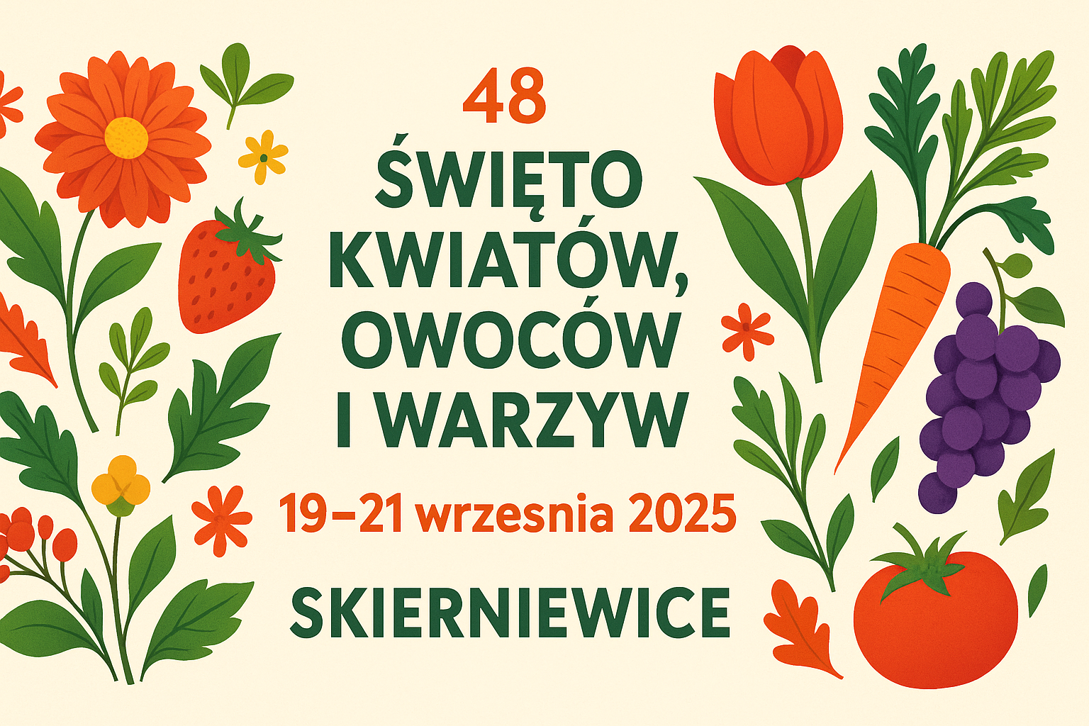 Święto Kwiatów, Owoców i Warzyw 2025 w Skierniewicach