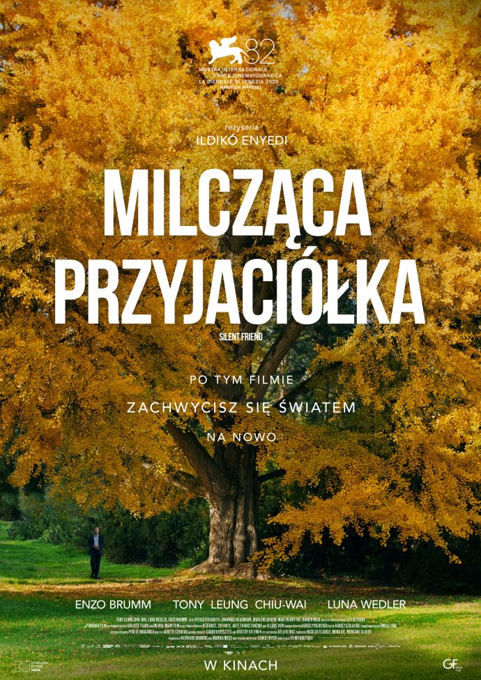 Plakat: DKF Eroica: Milcząca przyjaciółka. Materiał Centrum Kultury i Sztuki w Skierniewicach.