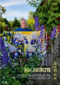 Plakat wystawy Józefa Jakubczyka w CKiS w Skierniewicach