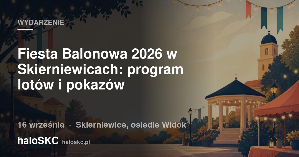 Fiesta Balonowa 2026 w Skierniewicach: program lotów i pokazów